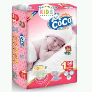 Coco Baby Diapers Size Newborn (NB) Economy Pack (50 Pcs)