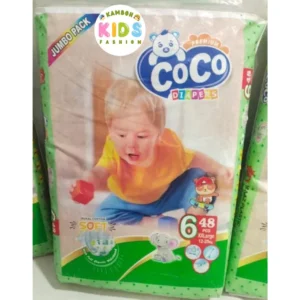 Coco Baby Diapers Size 6 (XXL) Jumbo Pack (48 Pcs)