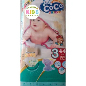 Coco Baby Diapers Size 3 Medium (M) Economy Pack (44 Pcs)