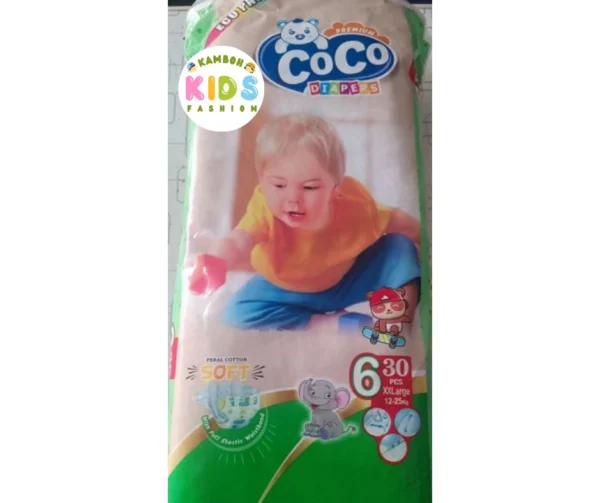 Coco Baby Diapers Size 6 (XXL) Economy Pack (30 Pcs)