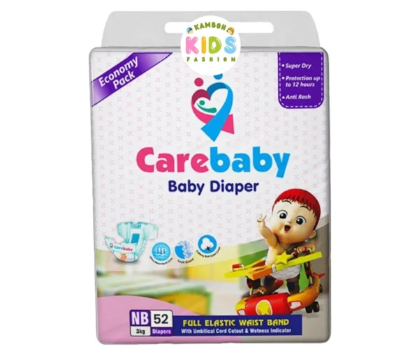 Carebaby Diapers Size NB (Newborn) (52 Pcs)