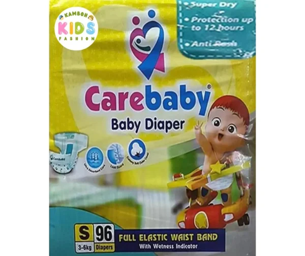Carebaby Diapers Size 2 Small (S) Jumbo Pack (96 Pcs)