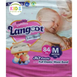 Langoot Babay Diapers Size 3 Medium (M) Jumbo Pack (84 Pcs)