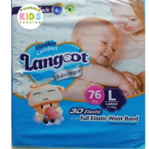 Langoot Babay Diapers Size 4 Large (L) Jumbo Pack (76 Pcs)