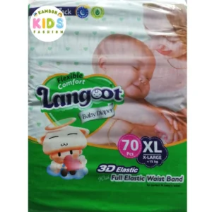 Langoot Babay Diapers Size 5 Extra Large (XL) Jumbo Pack (70 Pcs)