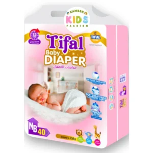 Tifal Baby Diapers Size Newborn (NB) Economy Pack (40 Pcs)