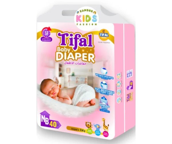 Tifal Baby Diapers Size Newborn (NB) Economy Pack (40 Pcs)