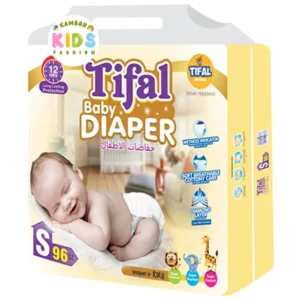 Tifal Baby Diapers Size 2 Small (S) Jumbo Pack (96 Pcs)