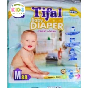 Tifal Baby Diapers Size 3 Medium (M) Jumbo Pack (88 Pcs)