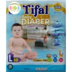 Tifal Baby Diapers Size 4 Large (L) Jumbo Pack (80 Pcs)