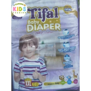 Tifal Baby Diapers Size 6 (XXL) Jumbo Pack (60 Pcs)