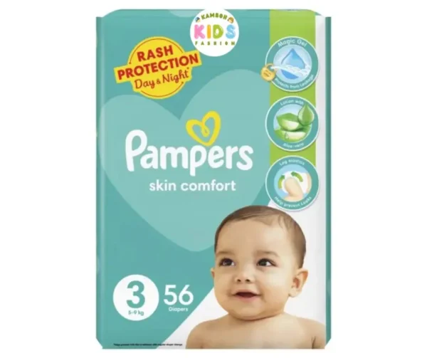 Pampers Size 3 M (Medium) (56 Pcs)
