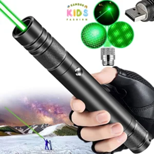RL-303 Green Laser Pointer – Ideal For Teaching, Presentations, Astronomy & More, Rechargeable With Lock Key